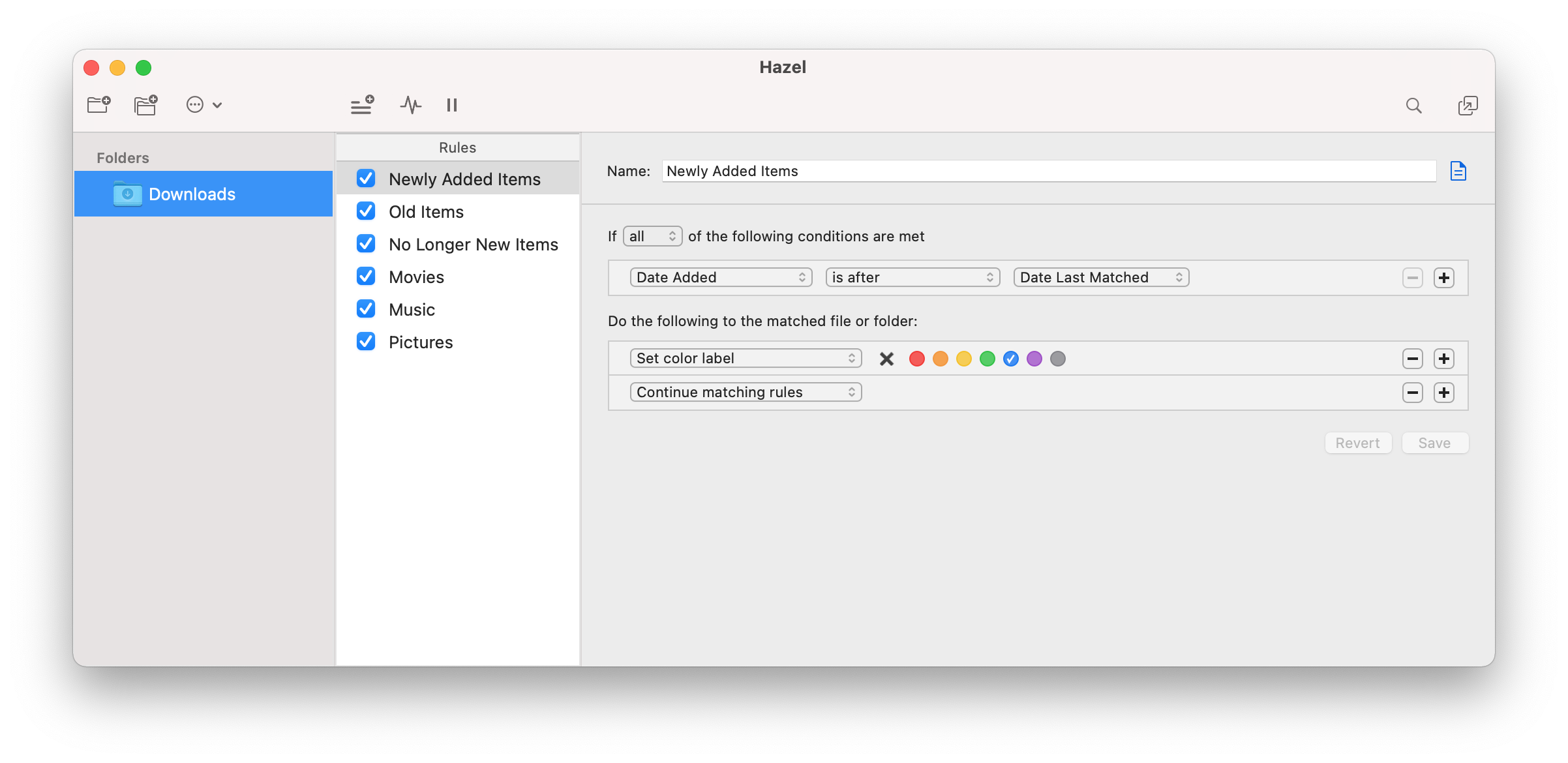 Hazel 5.0.7 Mac 破解版 自动帮你整理Mac硬盘上文件